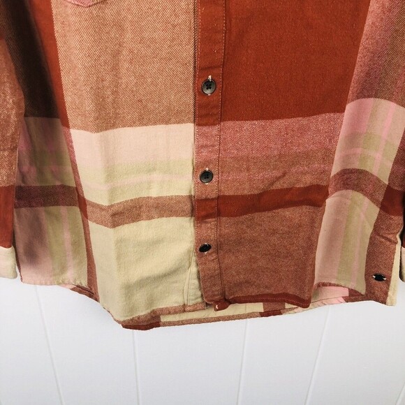 Roxy Womens Let It Go Long Sleeve Flannel Shirt X-Small - Picture 9 of 14